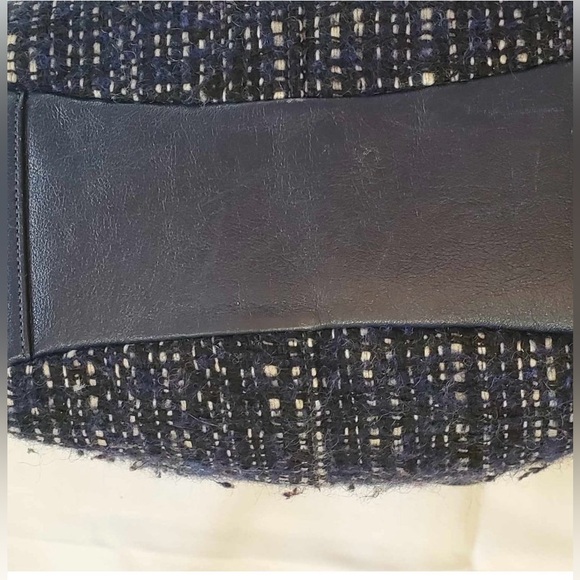 RARE COACH CHELSEA BOUCLE EMERSON TWEED AND WOOL BLEND BAG WITH LEATHER STRAPS - Picture 9 of 13